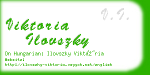 viktoria ilovszky business card